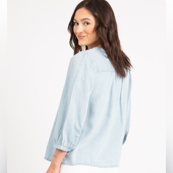 Levi’s “Halsey” Blouse Lightweight 3/4 Sleeve Flowy Size XL - Picture 2 of 13